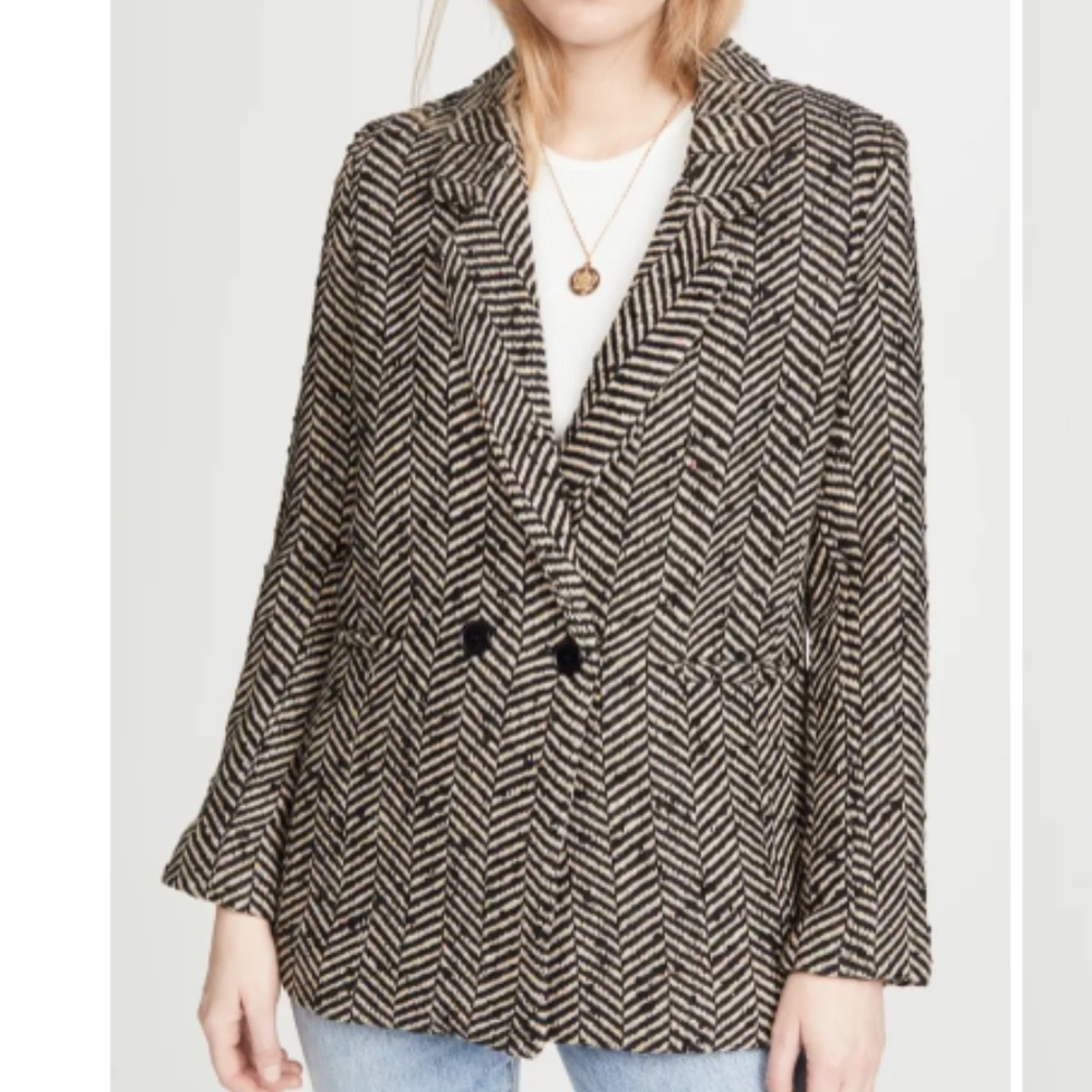 Anine Bing Fishbone Diana Blazer XS